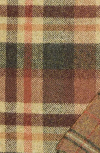 Johnstons Of Elgin Plaid Wool Throw Blanket In Multi