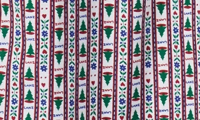 Lanz Of Salzburg Cotton Flannel Ballet Nightgown In Multi