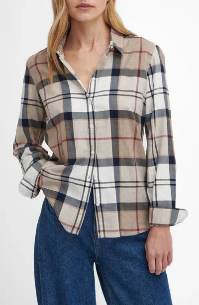 Barbour Bredon Tartan Check Button Front Shirt In Multi