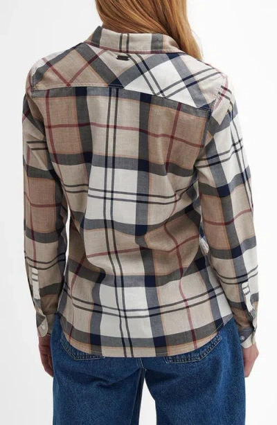 Barbour Bredon Tartan Check Button Front Shirt In Multi