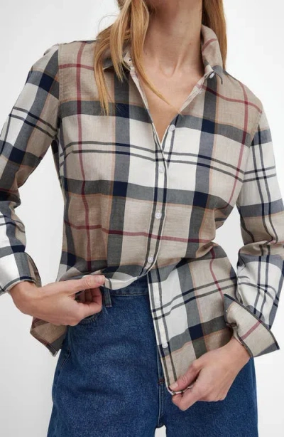 Barbour Bredon Tartan Check Button Front Shirt In Multi
