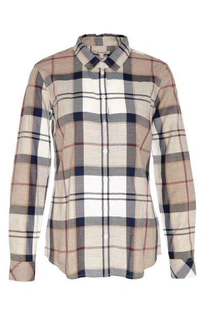 Barbour Bredon Tartan Check Button Front Shirt In Multi