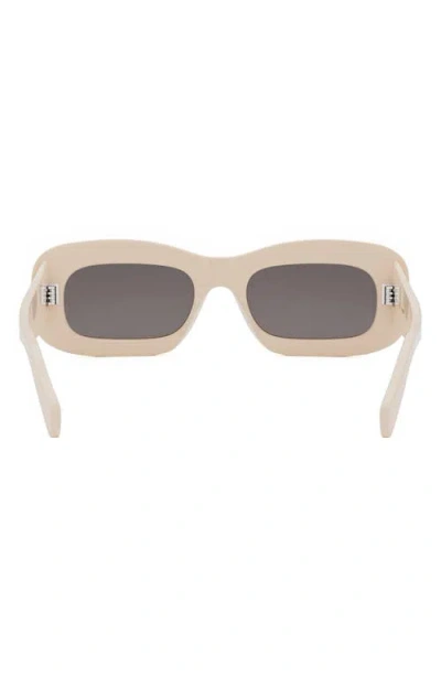 Celine Bold 3 Dots 51mm Rectangular Sunglasses In Neutral
