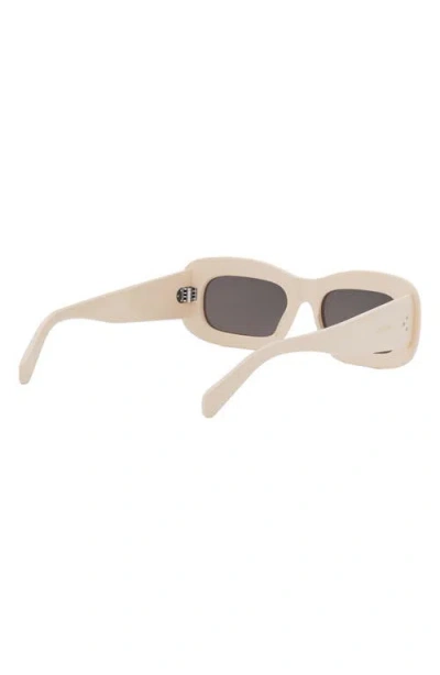 Celine Bold 3 Dots 51mm Rectangular Sunglasses In Neutral