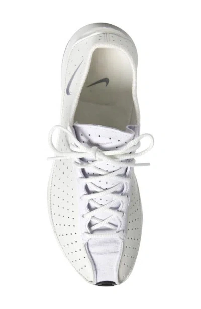 Nike Air Superfly Suede And Perforated Leather Sneakers In White
