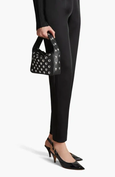 Khaite Small Elena Stud Leather Shoulder Bag In Black