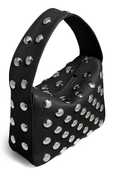 Khaite Small Elena Stud Leather Shoulder Bag In Black