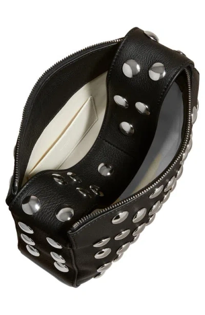 Khaite Small Elena Stud Leather Shoulder Bag In Black