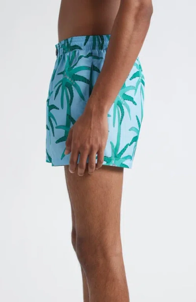 Jacquemus Men Le Maillot Puntini Swim Shorts In Blue