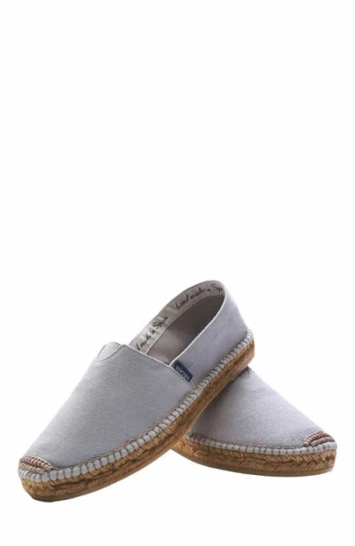 Viscata Barceloneta Canvas Espadrille Flats In Gray
