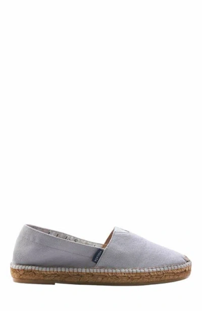 Viscata Barceloneta Canvas Espadrille Flats In Gray