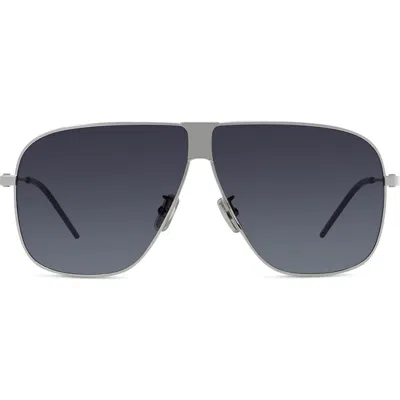 Givenchy Gv Speed 64mm Oversize Gradient Pilot Sunglasses In Gray