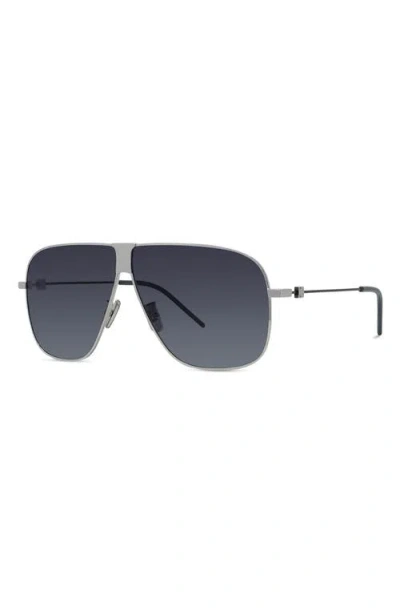 Givenchy Gv Speed 64mm Oversize Gradient Pilot Sunglasses In Gray