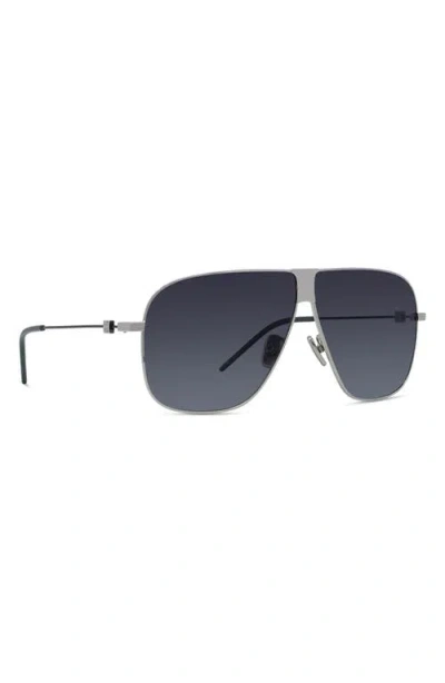 Givenchy Gv Speed 64mm Oversize Gradient Pilot Sunglasses In Gray