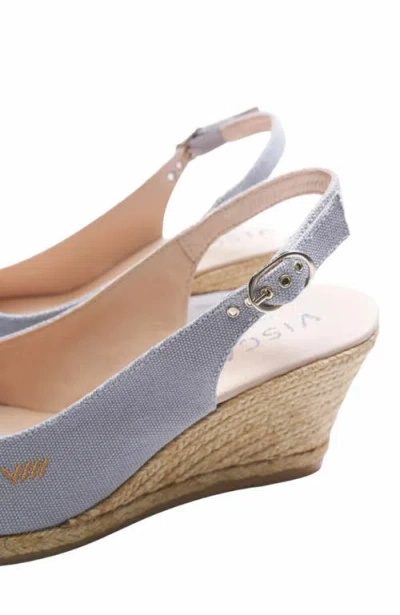 Viscata Palomera Limited Edition Canvas Espadrille Wedges In Gray