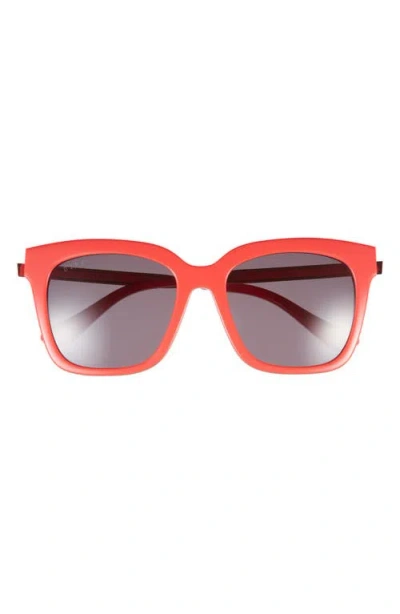 Diff Bella 54mm Gradient Square Sunglasses In Red