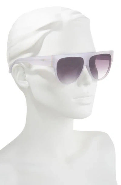 Diff Georgie 58mm Gradient Shield Sunglasses In Purple