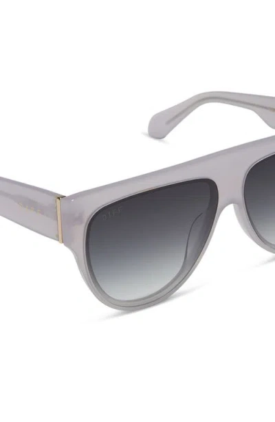 Diff Georgie 58mm Gradient Shield Sunglasses In Purple