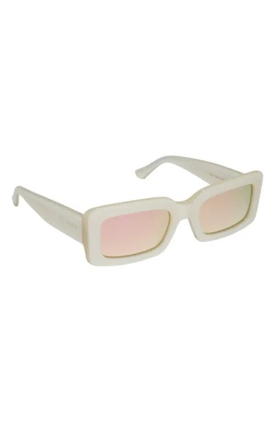 Diff Indy 51mm Gradient Rectangular Sunglasses In Pink