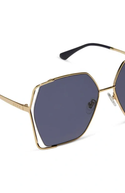 Diff Donna Iv 61mm Gradient Polarized Square Sunglasses In Purple