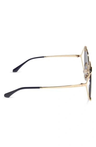 Diff Donna Iv 61mm Gradient Polarized Square Sunglasses In Purple