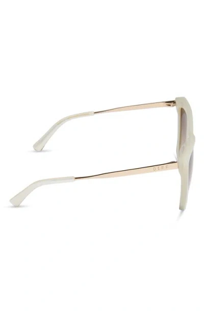 Diff Becky Ii 56mm Cat Eye Sunglasses In Brown