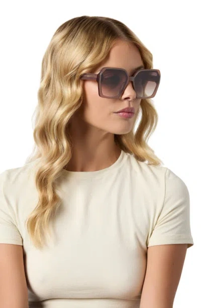 Diff 63mm Presley Square Sunglasses In Brown