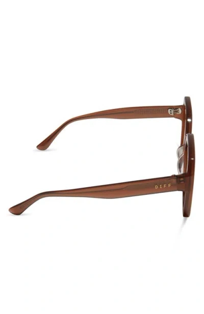 Diff 63mm Presley Square Sunglasses In Brown