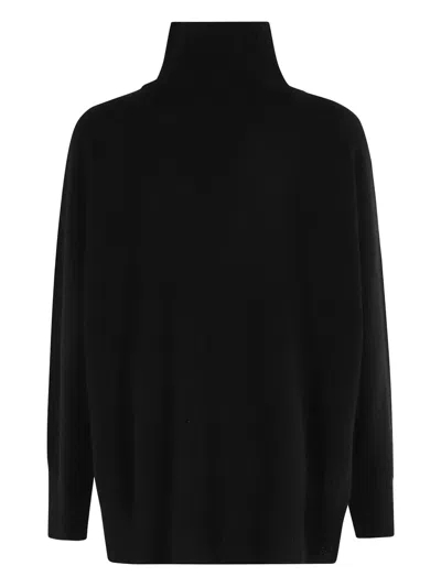 Roberto Collina Knitted Sweater In Black