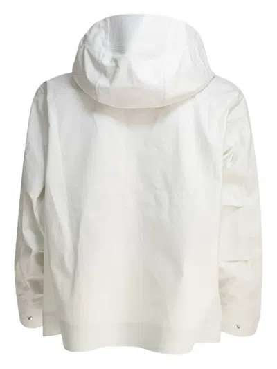 Goldwin Zip-up Hooded Jacket In White