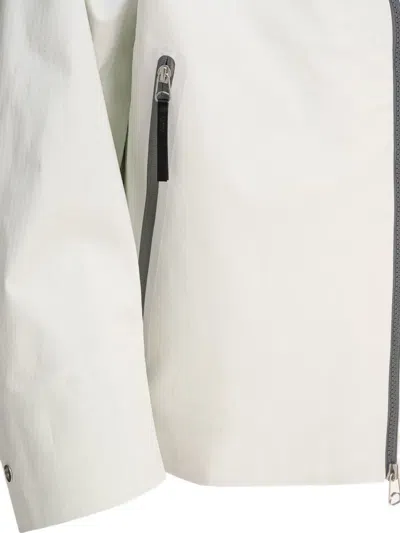 Goldwin Zip-up Hooded Jacket In White