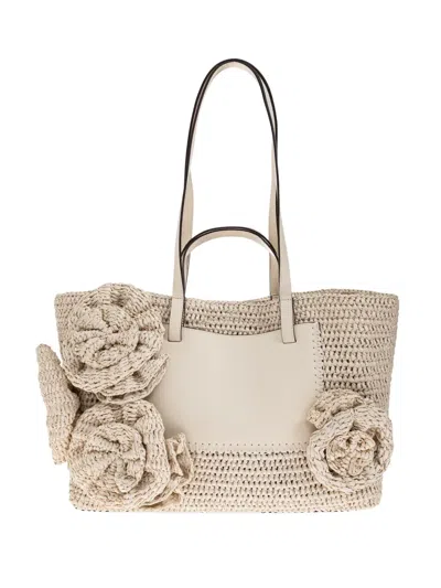 Ulla Johnson Large Lali Tote Bag In Neutral