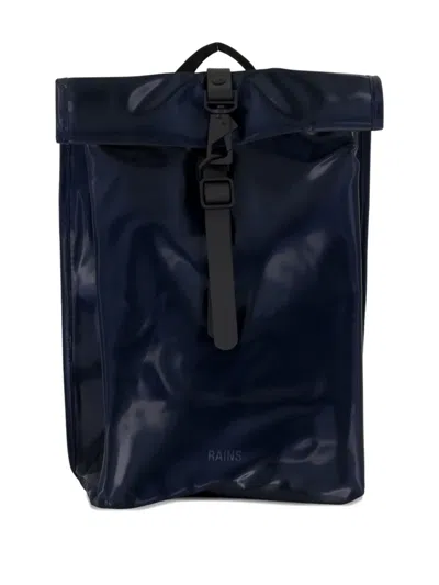 Rains Rolltop Backpack In Blue