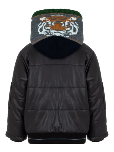 Lapin House Logo-patch Padded Jacket In Green