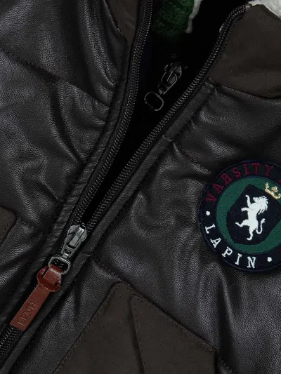 Lapin House Logo-patch Padded Jacket In Green