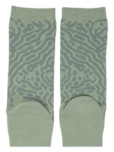 Goldwin Patterned Socks In Green