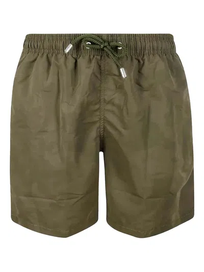 Mc2 Saint Barth Camouflage Drawstring Swim Shorts In Green