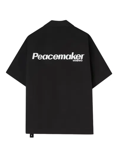 Peacemaker Oamc Short-sleeve Pocket Shirt In Black