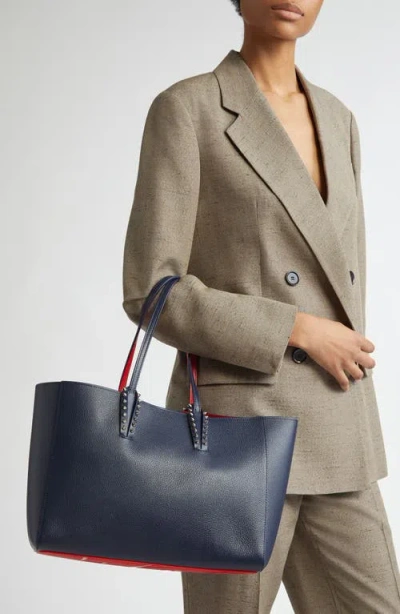 Christian Louboutin Cabata Shoulder Bag In Leather With Studs Detail On The Front In Multi