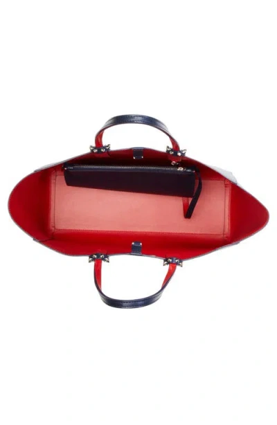 Christian Louboutin Cabata Shoulder Bag In Leather With Studs Detail On The Front In Multi