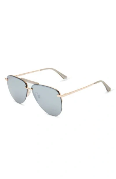 Diff Tahoe 65mm Oversize Aviator Sunglasses In Gray
