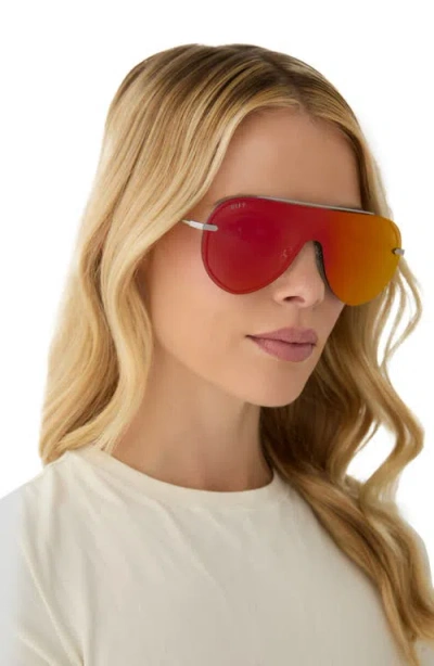 Diff Imani 139mm Gradient Shield Sunglasses In Pink