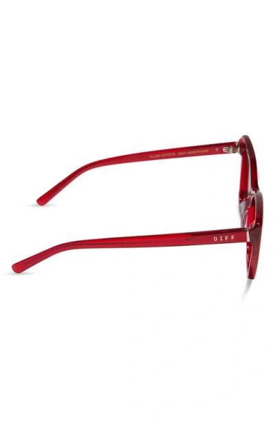 Diff Alina 61mm Cat Eye Sunglasses In Red