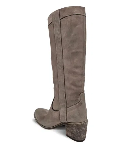 Madison.maison 57mm Leather Pull-on Boots In Gray
