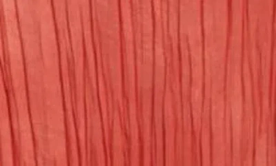 Jason Wu Collection Painted Stripe Pleated Boat-neck Backless Gown In Red