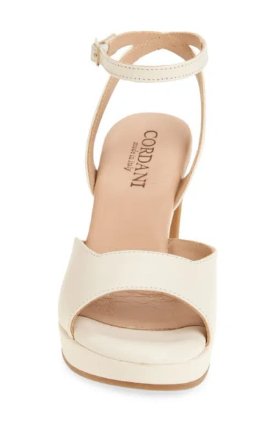 Cordani Vita Ankle Strap Platform Sandal In Neutral
