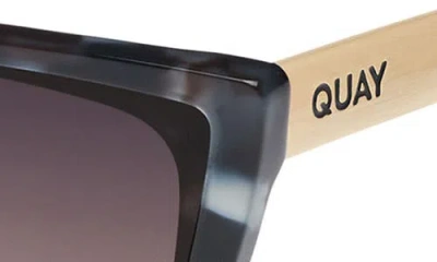 Quay Call The Shots Remixed 43mm Gradient Cat Eye Sunglasses In Gray