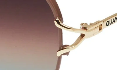Quay High Key Twist 60mm Gradient Aviator Sunglasses In Multi
