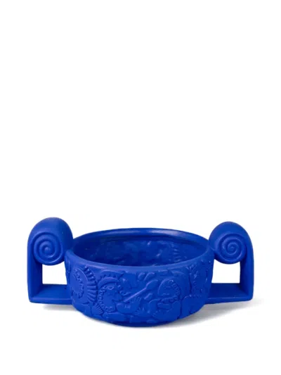 Seletti Terracota Vase In Blue