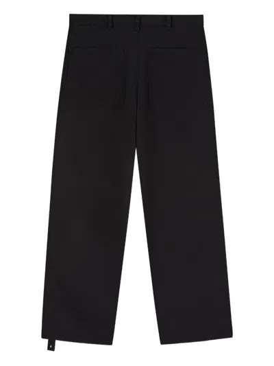 Peacemaker Oamc Utility-pocket Cotton Trousers In Black